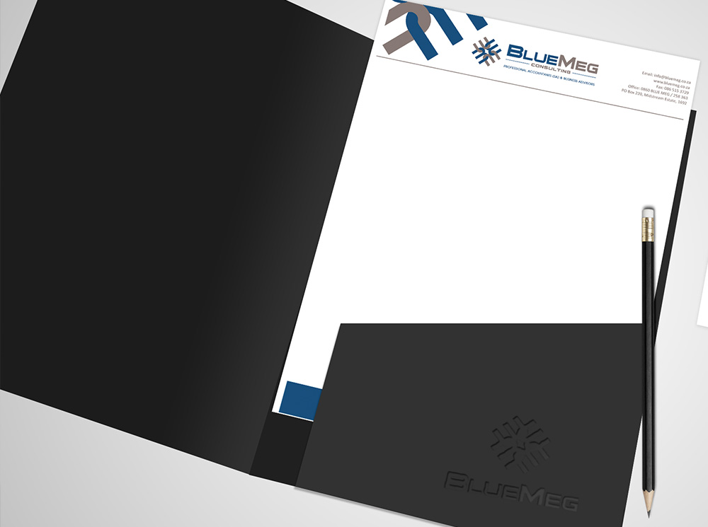 BlueMeg letterhead design