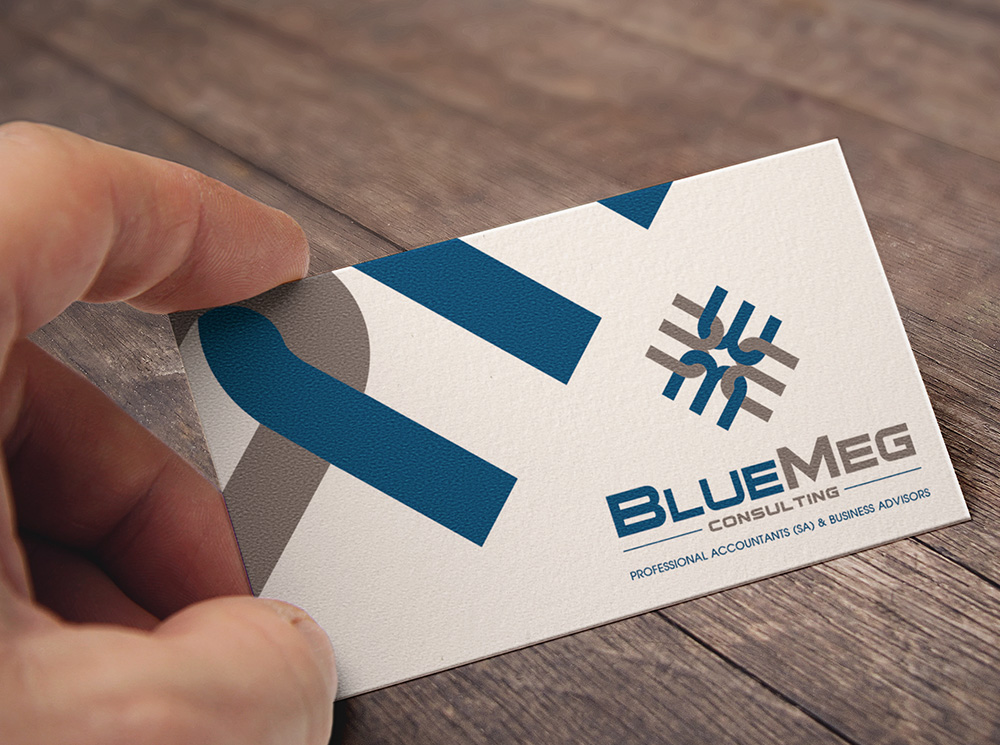 BlueMeg business card design
