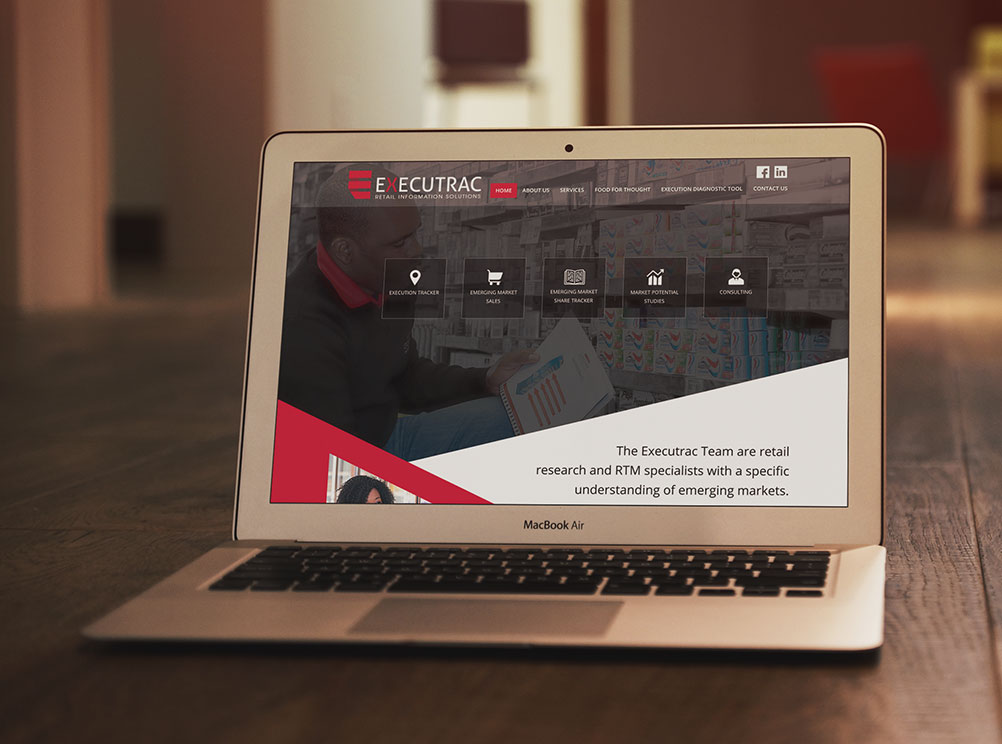Executrac website design and development