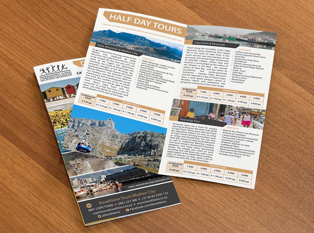 Kwathlano brochure design