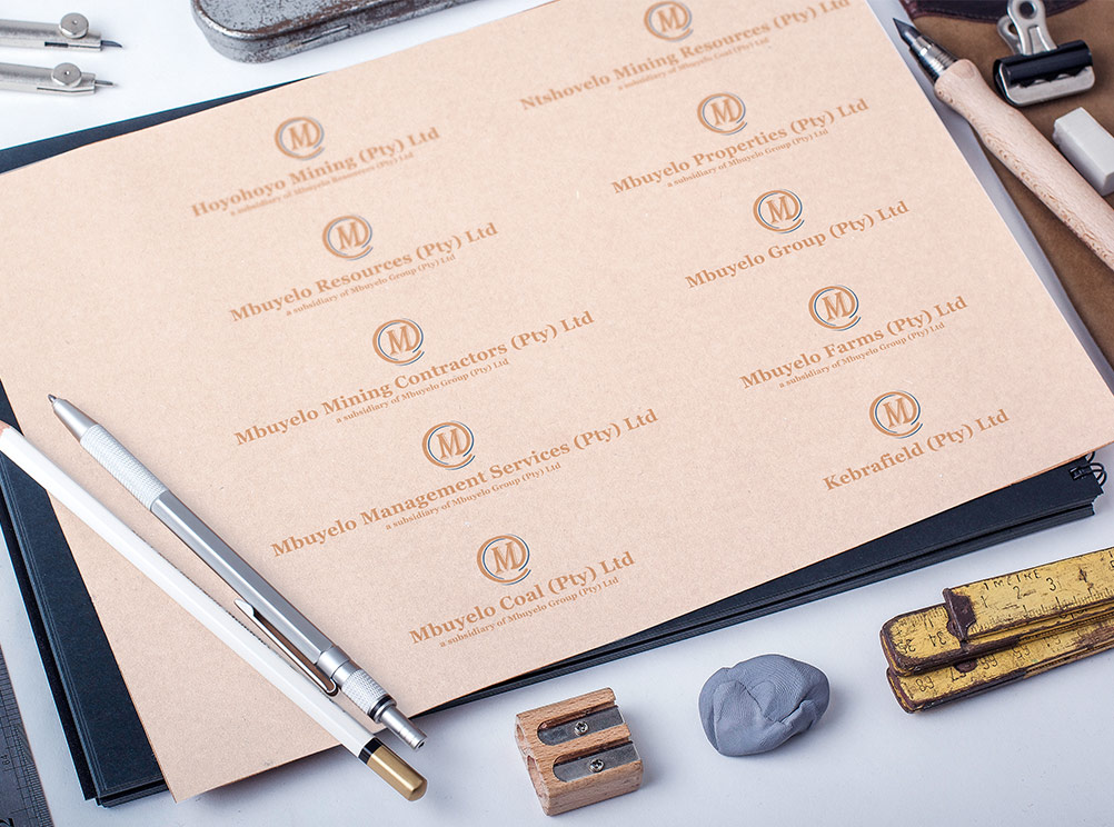 Mbuyelo group logos and stationery