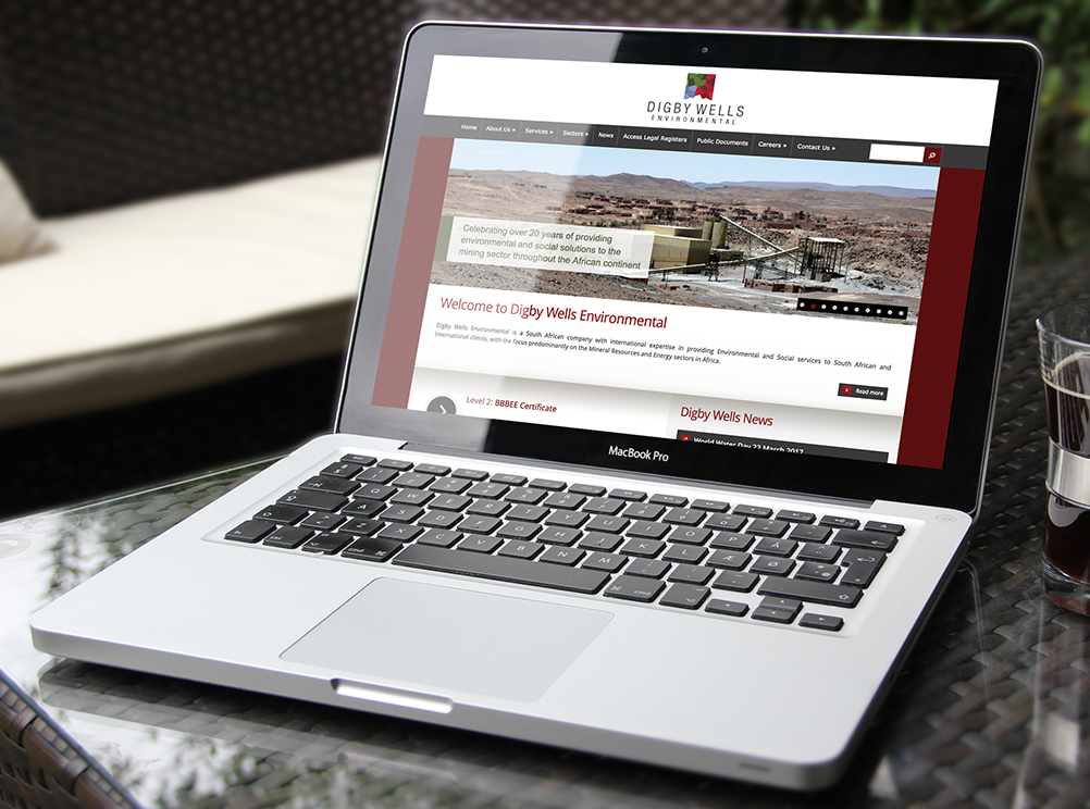 Digby Wells website design