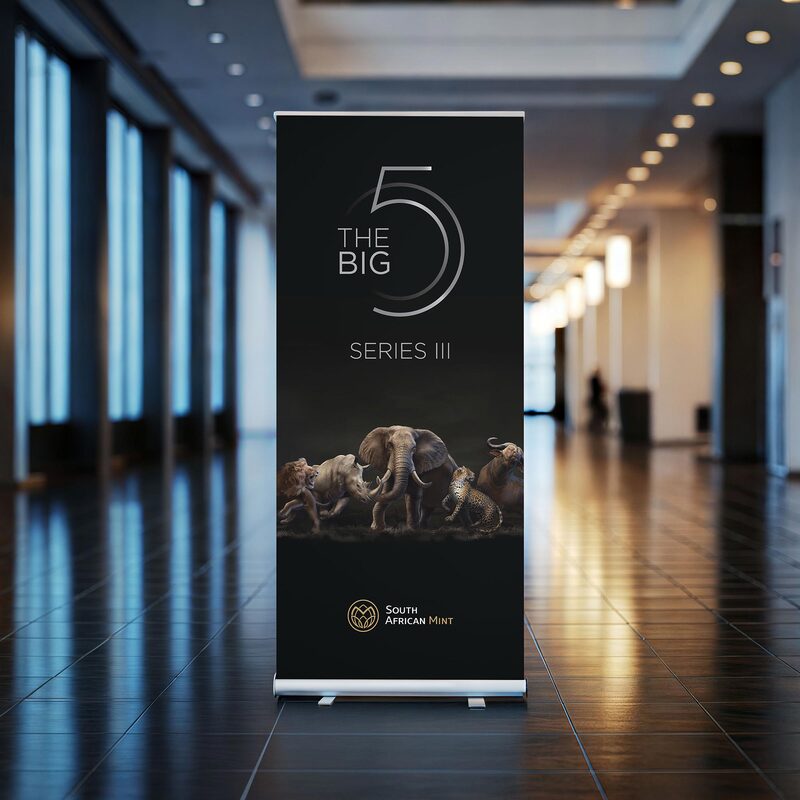 The Big 5 Series III coin campaign for the South African Mint, by Druff Agency Pretoria